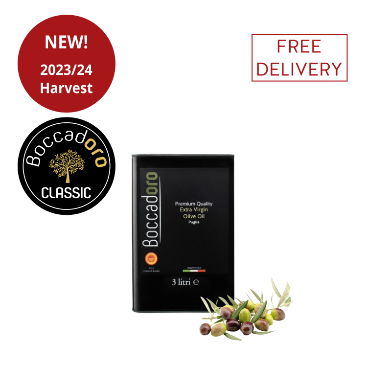Boccadoro Premium Quality Extra Virgin Olive Oil - 3 Litre (2023/24 Harvest)