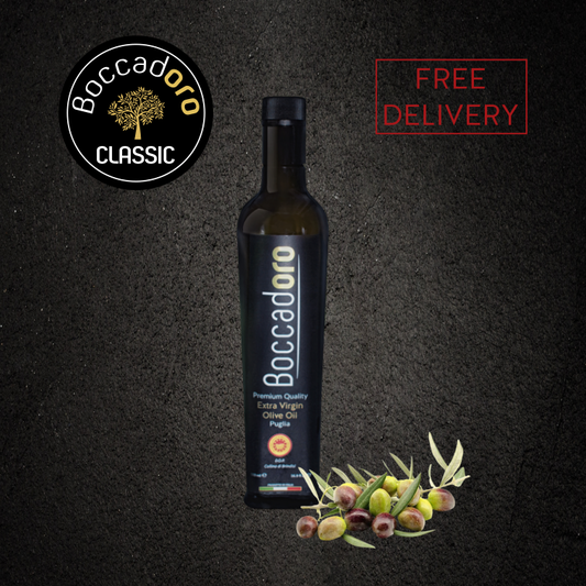 Boccadoro Premium Quality Extra Virgin Olive Oil CLASSIC - 500ml Bottle (2023/24 Harvest)