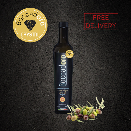 Boccadoro Premium Quality Extra Virgin Olive Oil CRYSTAL - 500ml Bottle (2023/24 Harvest)