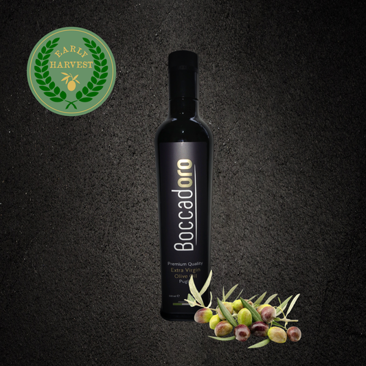 Boccadoro Early Harvest Premium Quality Extra Virgin Olive Oil - 500ml Bottle (2024/25 Harvest)