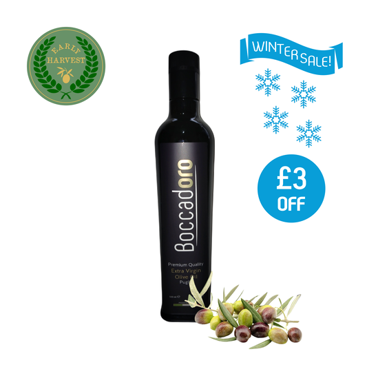 Boccadoro Early Harvest Premium Quality Extra Virgin Olive Oil - 500ml Bottle (2024/25 Harvest)