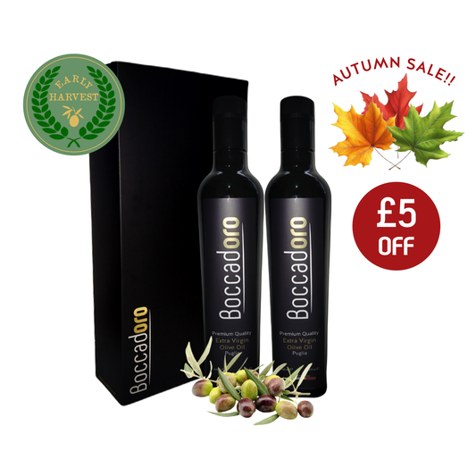 Boccadoro Early Harvest Premium Quality Extra Virgin Olive Oil - 2 x 500ml Twin Pack (2024/25 Harvest)